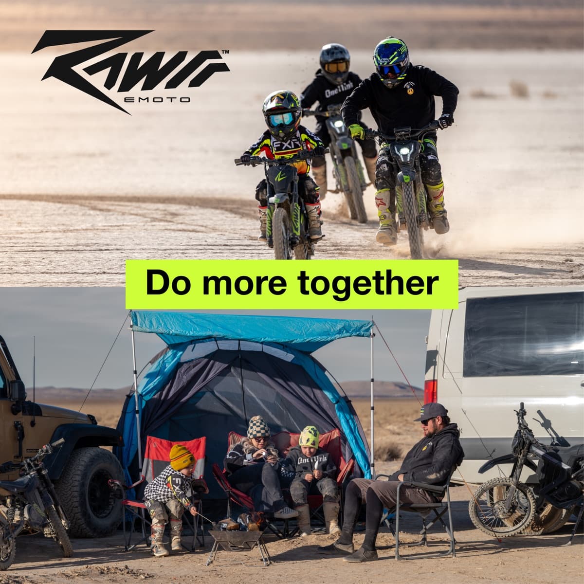 RAWR eMoto - electric dirt bikes do more together